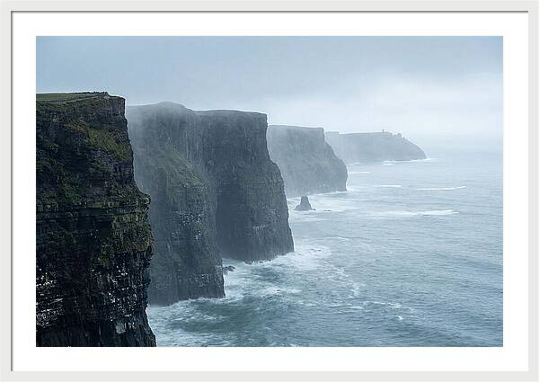 Cliffs Of Moher Under Misty Skies