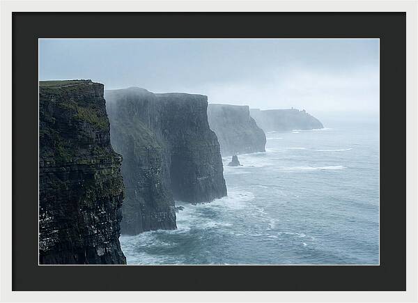 Cliffs Of Moher Under Misty Skies