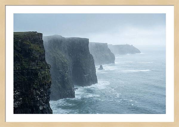 Cliffs Of Moher Under Misty Skies