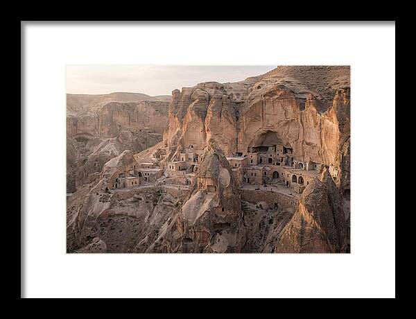Cliffside Dwellings At Dusk