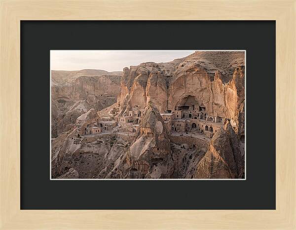 Cliffside Dwellings At Dusk