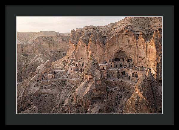 Cliffside Dwellings At Dusk