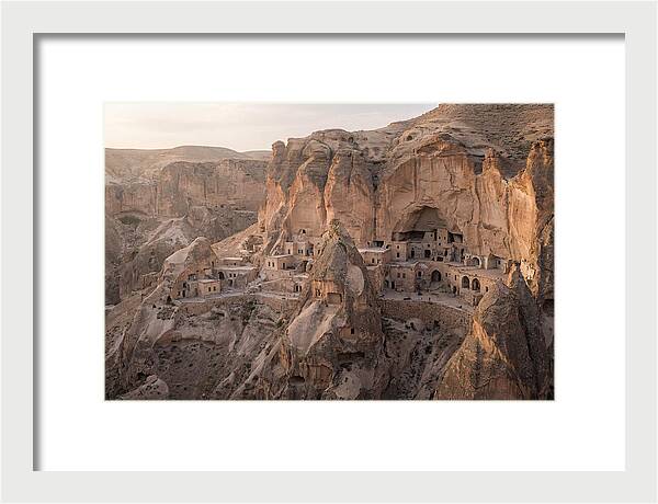 Cliffside Dwellings At Dusk