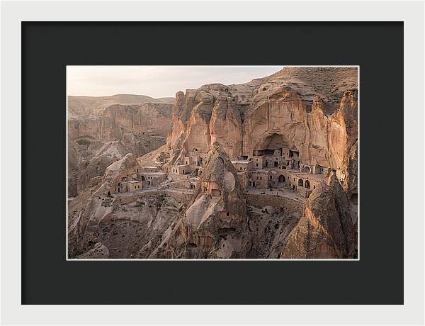 Cliffside Dwellings At Dusk