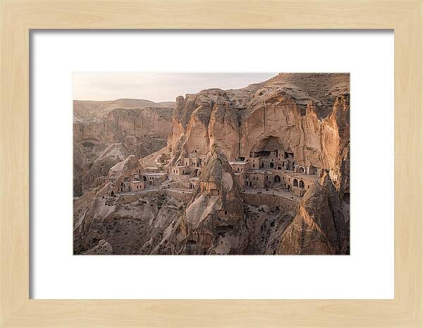 Cliffside Dwellings At Dusk