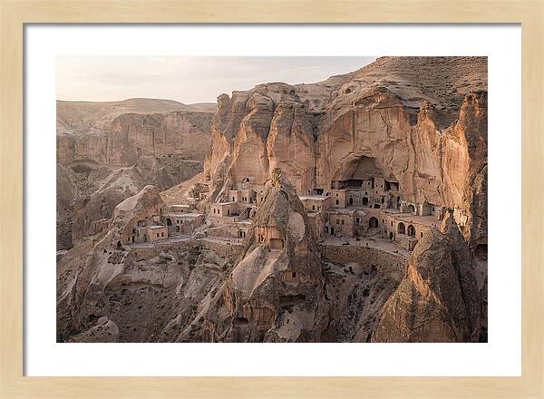 Cliffside Dwellings At Dusk