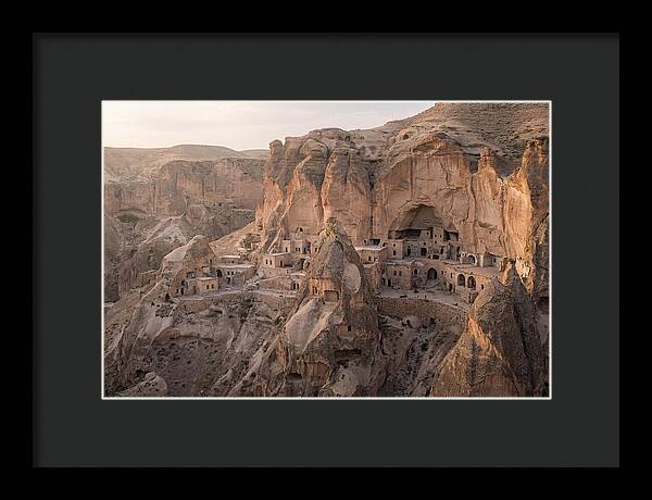 Cliffside Dwellings At Dusk