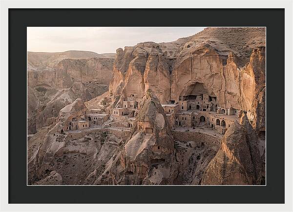 Cliffside Dwellings At Dusk