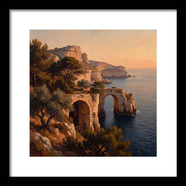 Cliffside Serenity At Sunset