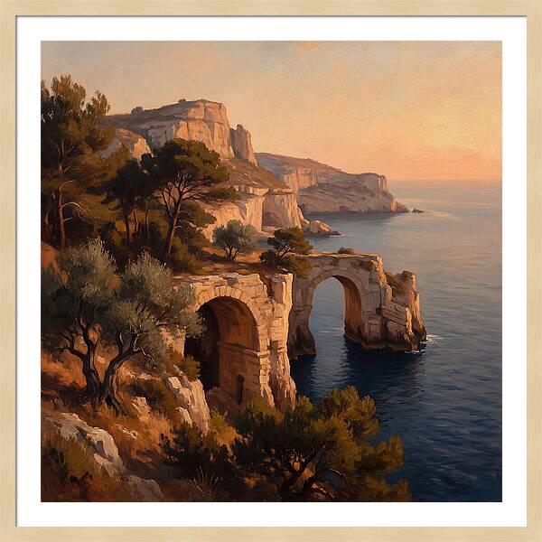 Cliffside Serenity At Sunset
