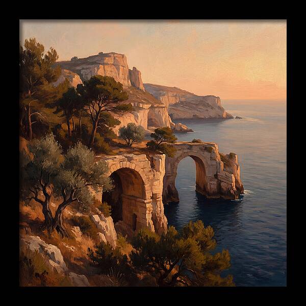 Cliffside Serenity At Sunset