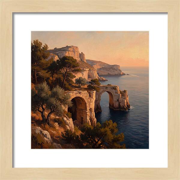 Cliffside Serenity At Sunset