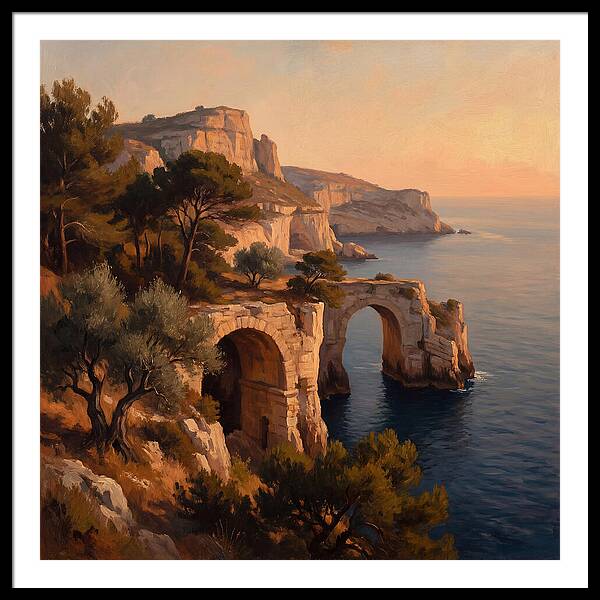 Cliffside Serenity At Sunset