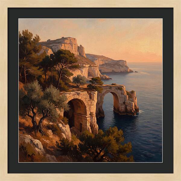 Cliffside Serenity At Sunset