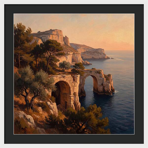 Cliffside Serenity At Sunset