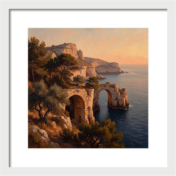 Cliffside Serenity At Sunset