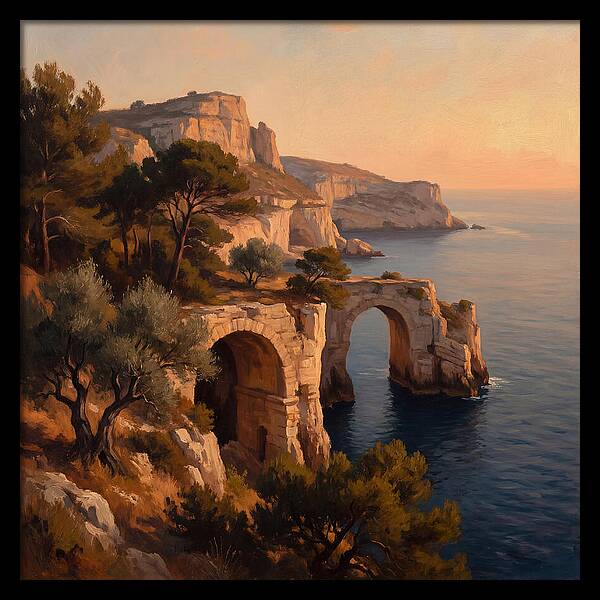 Cliffside Serenity At Sunset