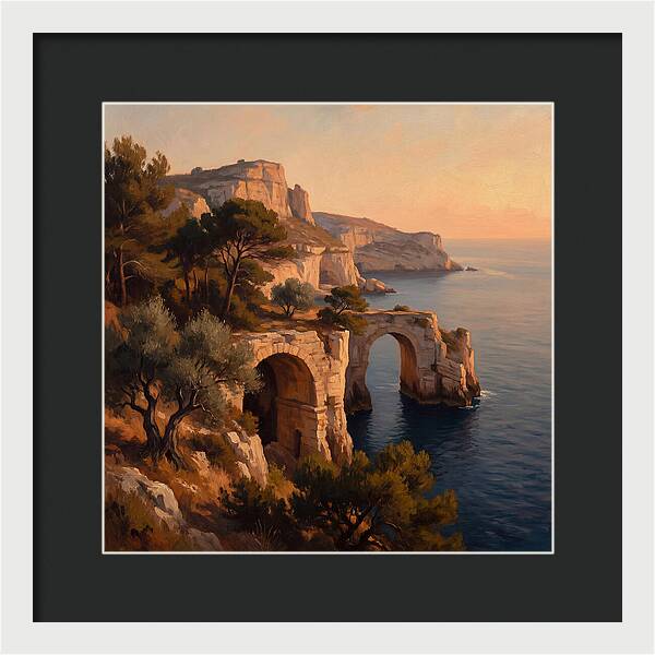 Cliffside Serenity At Sunset