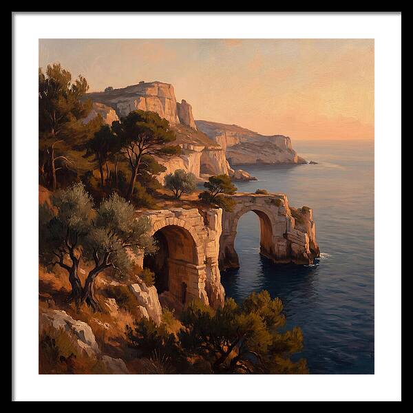 Cliffside Serenity At Sunset