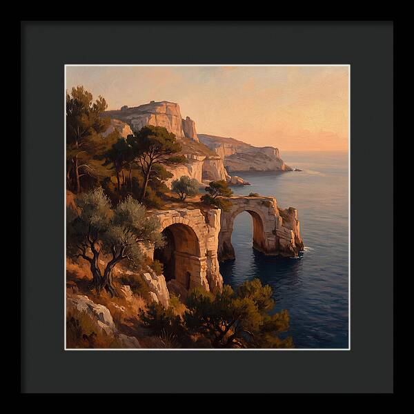 Cliffside Serenity At Sunset