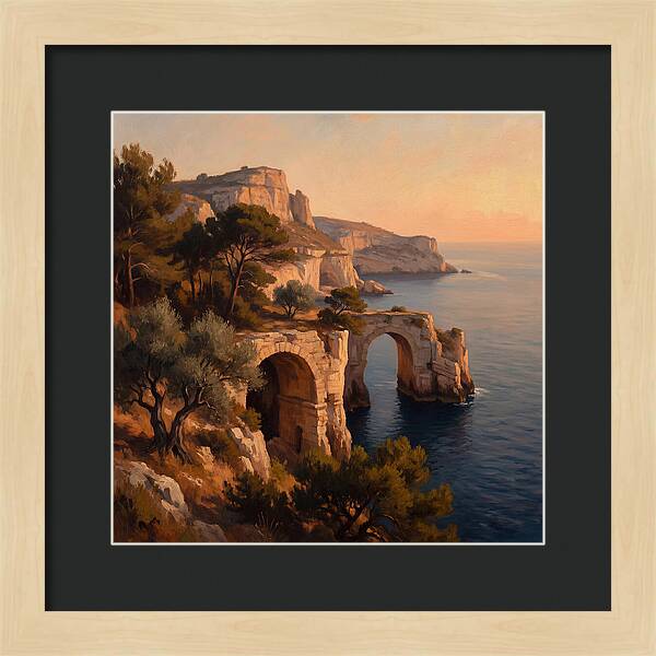 Cliffside Serenity At Sunset