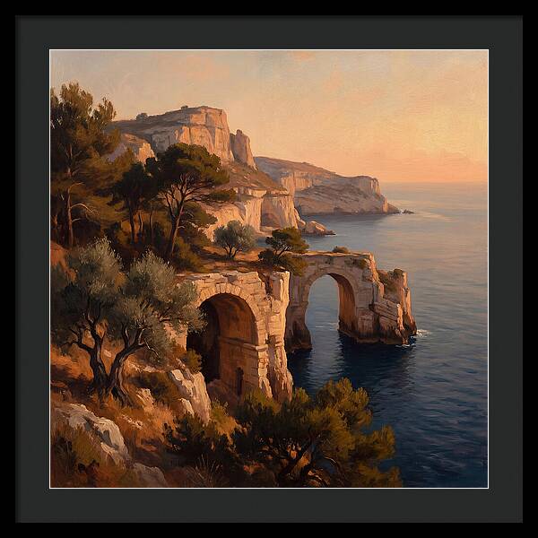 Cliffside Serenity At Sunset