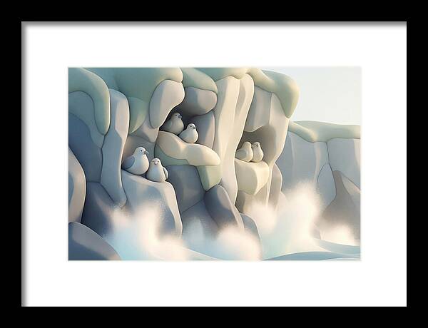 Cliffside Serenity With Seabirds