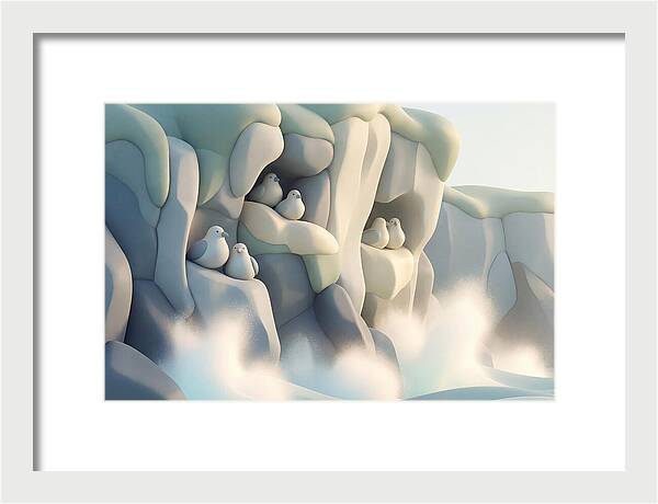 Cliffside Serenity With Seabirds