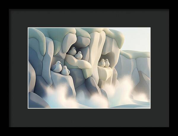 Cliffside Serenity With Seabirds