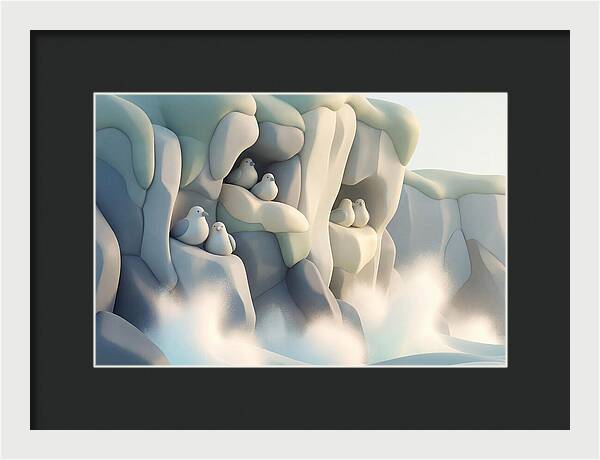 Cliffside Serenity With Seabirds