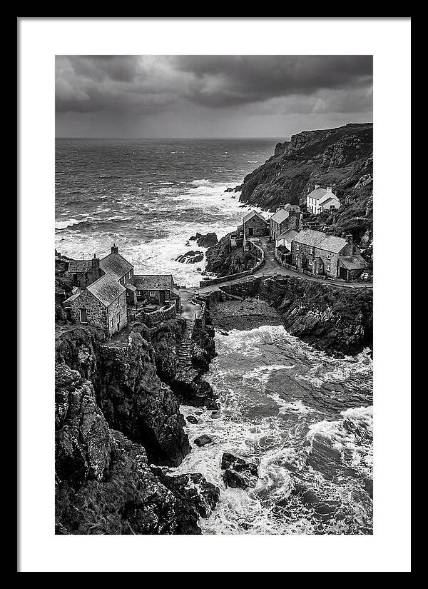 Cliffside Village By The Sea