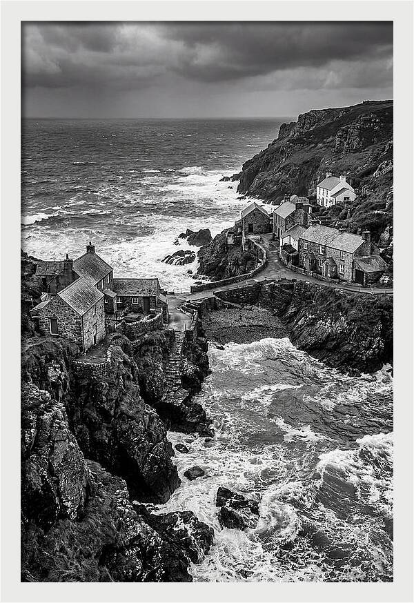 Cliffside Village By The Sea