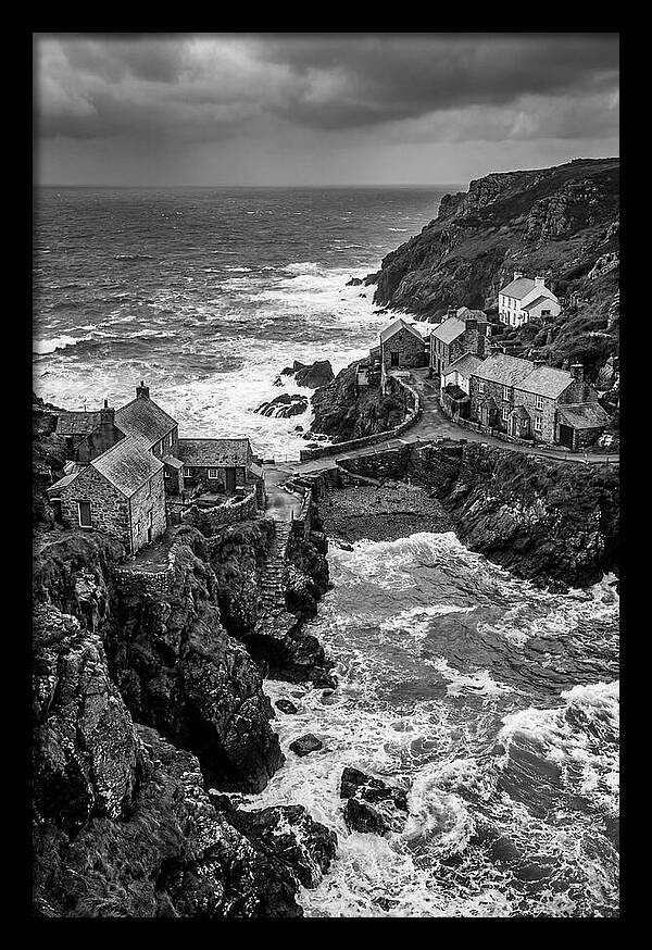 Cliffside Village By The Sea