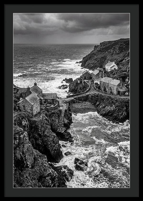 Cliffside Village By The Sea