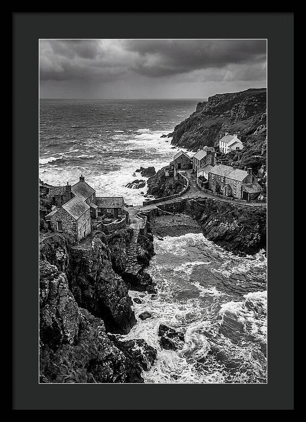 Cliffside Village By The Sea