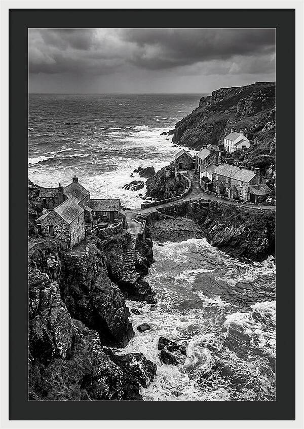 Cliffside Village By The Sea