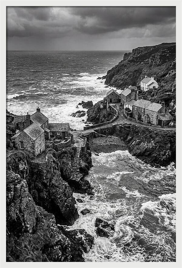 Cliffside Village By The Sea