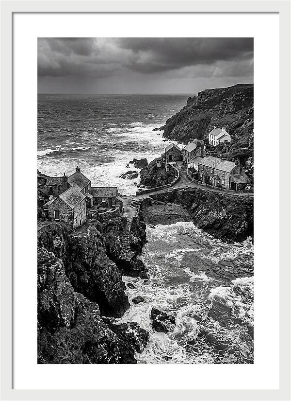 Cliffside Village By The Sea