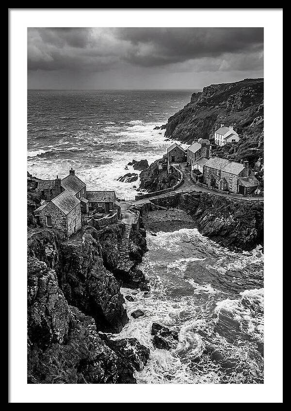 Cliffside Village By The Sea