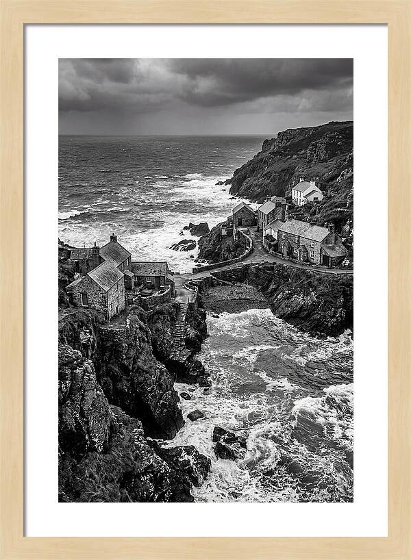 Cliffside Village By The Sea