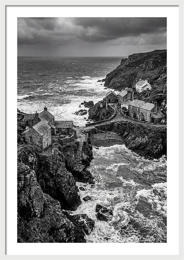 Cliffside Village By The Sea