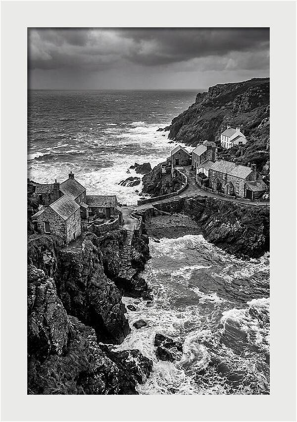Cliffside Village By The Sea