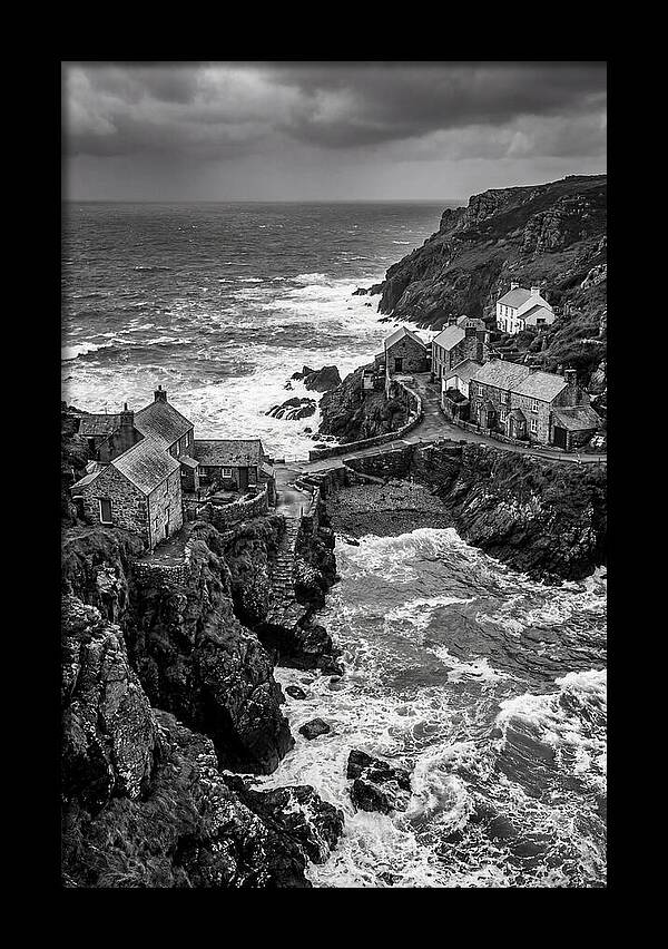 Cliffside Village By The Sea