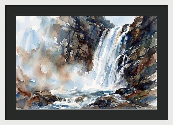 Cliffside Waterfall Serenity
