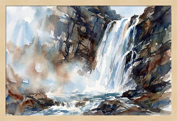 Cliffside Waterfall Serenity