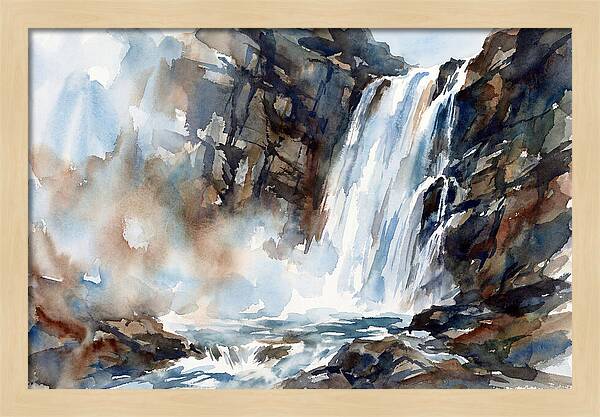 Cliffside Waterfall Serenity