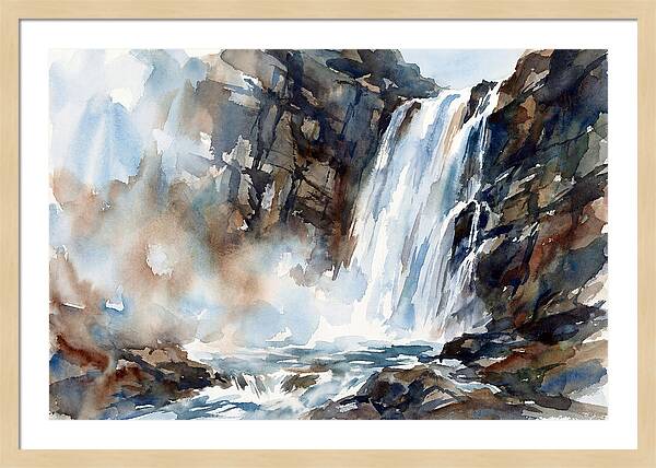 Cliffside Waterfall Serenity