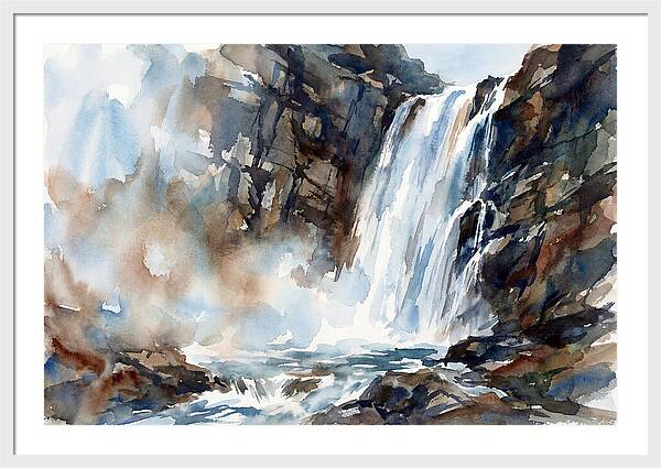 Cliffside Waterfall Serenity