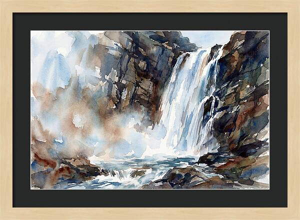 Cliffside Waterfall Serenity