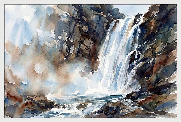 Cliffside Waterfall Serenity